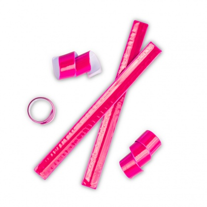 AKCIA  Reflexná samonavíjacia páska - tmavo ružová